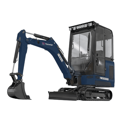 Mini Excavator with Canopy and Extending Tracks