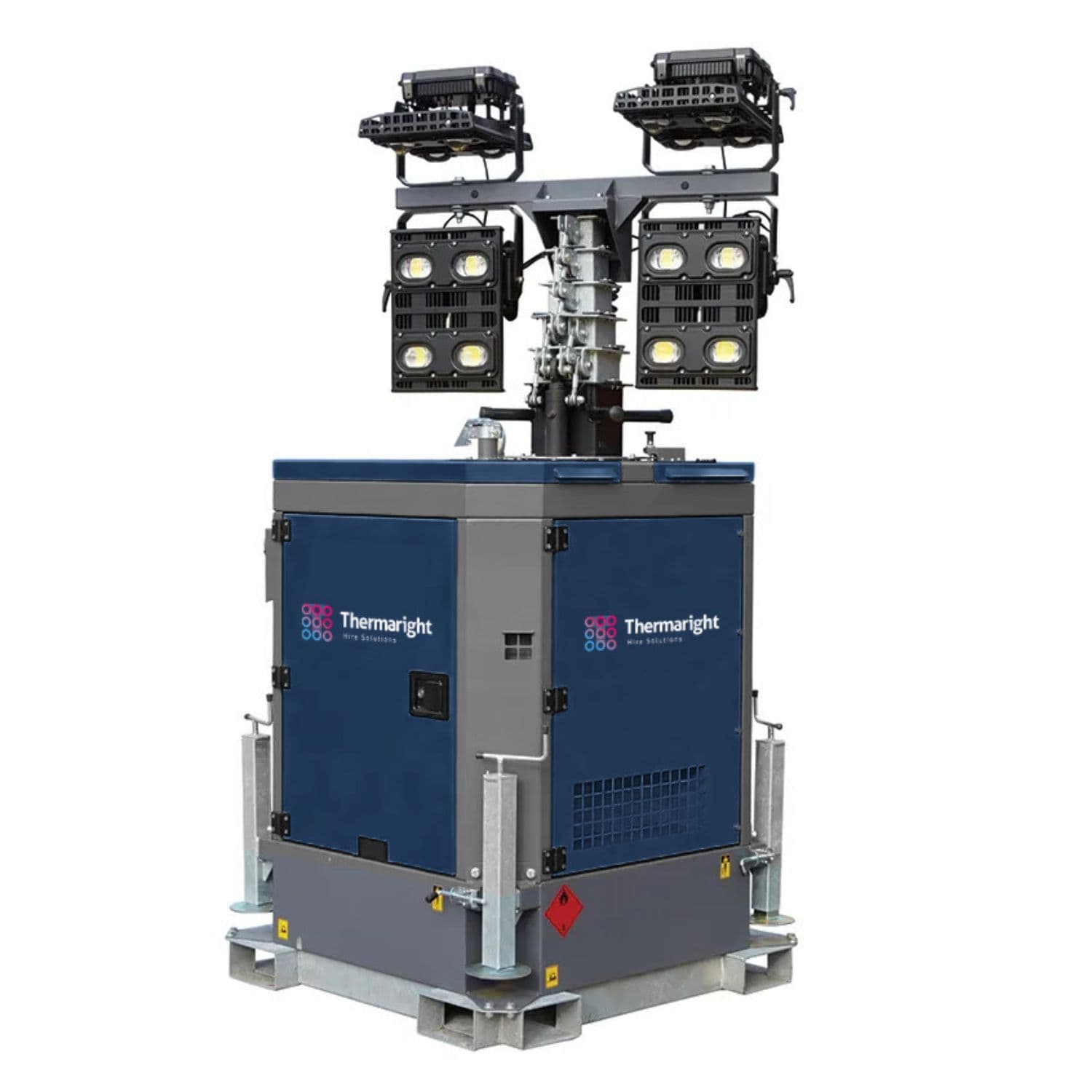 8M Diesel LED Tower 5.5kVA Generator Included